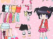 Play Decora Dress Up online free, Harajuku Decora Kei fashion game, colorful accessories and clothes, play online free game