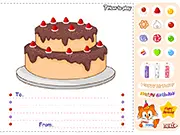 Play Make a Birthday Cake free online, design game, decorate custom cake, yummy treats and frosting