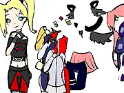 Pam Dress Up free online game, Naruto fan fashion, ninja costume design, anime dress up game