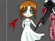 Dress up Rena game screenshot, customizing the anime character Rena with different outfits, play free online fashion game
