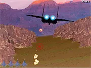 Aces High F-15 jet shooter game, vertical scrolling arcade action, defeat all bosses, play free online