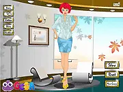 Pretty Girl Dressup game, styling model Raisa, choosing a beautiful dress, free online fashion game