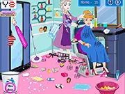 Play Cleaning Spa Salon free online game, tidy up the messy spa, clean before the princess arrives, organization game