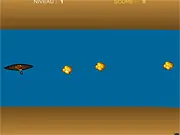 Chili Gold River boat navigation game, steering down a treacherous river to collect gold