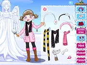 Snow Angel Girl Dress Up Free Online Game Winter Fashion