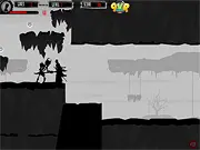 Siege of Osaka shadow fighter sidescroller action game featuring silhouette combat against demons