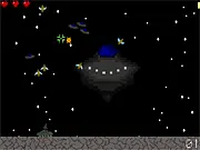 Swarm! online arcade shooter game, fighting alien invaders, classic retro-style shoot 'em up free game