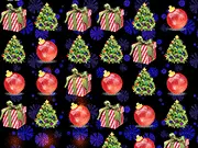 Mugalon XMAS Match 3 free online game screenshot, festive puzzle board with Christmas-themed tiles on PlayArcadeHub