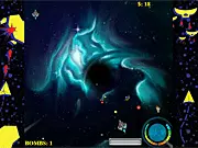 Play Shadow Wolf Combat free online game on PlayArcadeHub, intense space shooter combat against invasion fleet
