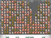 Christmas Brick Puzzle free online game screenshot, colored bricks on a game board ready to be cleared on PlayArcadeHub