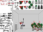 Play Madness Scene Creator 3 online free. Design your own intense scenes with clowns, zombies, and weapons.