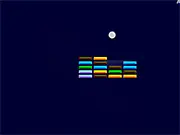 Screenshot of Break'N: Reverse Breakout free online game, showing the player-controlled ball breaking colorful blocks on the screen