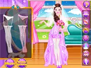 Dream Wedding Dress Up game screenshot, beautiful bride in a wedding gown, play free online fashion game