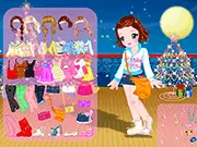 Lovely Baby Dressup free game screenshot - online fashion game with a girl trying on a stylish, comfortable dress