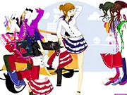 A Beautiful Day Dressup free game screenshot - online fashion game featuring a girl in a stylish and comfortable dress