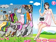 Play Summer Park Girl Dressup free online game, fashion and styling game for girls, dress up girl for a summer day in the park