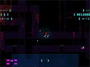 Screenshot from Transgression game showing two police clone agents engaging in a shootout inside a futuristic tower