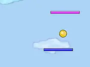 Rainbow Ball Jump free online game, addictive arcade high score, cloud platform jumping game, PlayArcadeHub