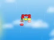 Play Birdy's Rainy Day Skipathon online free, challenging jumping game, arcade platformer with falling steps