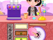 Cotton Candy Rush free online game, time management, spinning cotton candy, serve customers quickly, PlayArcadeHub