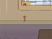 Adventure Boy Cheapskate free online game, action platformer, stolen bike quest