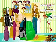 Fashion model wearing a shining seasonal dress and accessories in the free online game Shining Beauty Fashion Dressup