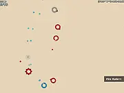 The Blue Shooter free online game, addictive top down shooter action, fast arcade game