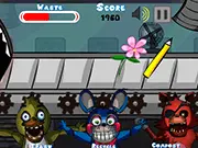 FNAF Hungry Trash free online game, feed the animatronics, Five Nights at Freddy's puzzle game, PlayArcadeHub