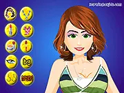 Screenshot of Bella Girl Makeup free online makeover and fashion game on PlayArcadeHub
