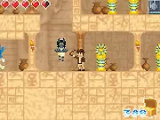 Adventurer character running through a dark, trap-filled tomb environment with an emphasis on seeking hidden treasure in the free game Tomb Looter
