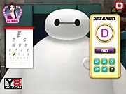 Baymax Eye Doctor free online game, treating Baymax's eyes with medical tools