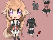 Chernoa Dress-up free online anime game, customize cute cartoon character fashion