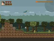 Aantim The Last One game screenshot, lone survivor character in a destroyed world, play free online adventure game