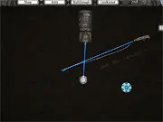Mechanism 2 physics puzzle game screenshot showing a gear shaped timepiece and lines to be cut