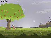 Play I Wish I Could Fly free online game, character swinging high to reach the plank