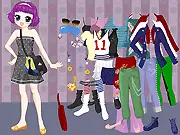 Character in the free online game Sensitive Girl Dressup wearing a soft, layered outfit with a gentle color palette and comfortable textiles