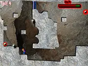 Play Cave Master free online, moving through caves, flipping switches, dodging mines, arcade puzzle game