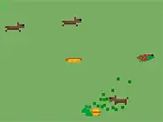 I'm Hungry game, play free defense game online, save the hotdog from hungry dogs, mouse-clicking action game
