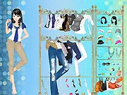 Play Enchanting Design Dress Up free online, pretty woman inspired to make innovations in fashion design, creative dress-up game