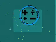 Alpha War free online space shooter game screenshot showing an upgraded ship flying through space and shooting enemy spacecraft