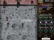 Knights Beasts and Magic free online strategy game screenshot showing troops battling between two opposing bases