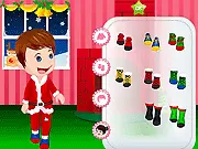 X-Mas Kids Dressup game, children in Christmas holiday outfits, free online fashion game