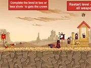 Play King's Game 2 free online, launch magic cannonballs to destroy castles, physics puzzle siege game