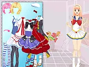 Hey Japanese Style Dressup game, character in kimono, free online Asian fashion game