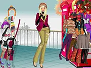 Scottish Winter Dressup free online game, help Scottish girl choose winter outfit, matching clothes and accessories