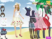 Beach Sunlight Dressup free online fashion game, dressing up for a walk on the beach, casual girls game on PlayArcadeHub