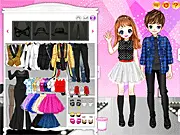 Melody of Love Dress Up game screenshot, main character model in K-Drama style fashion, play free online makeover game.