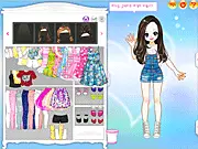 Play Idyllic Girl Fashion Dress Up free online, pastoral style fashion game, cute girl dress-up