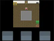 Escape The Room free online game screenshot, a first-person view of a mysterious room with scattered clues, a locked door, and an old desk