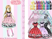 Lolita Dress Up fashion game free online, styling the cute Lolita doll